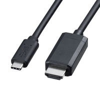 サンワサプライ TypeC-HDMI変換ケーブル（ブラック）