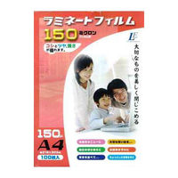 オーム電機 ラミネートフィルム150ミクロン A4 100枚 LAM-FA4100T 5個