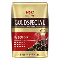 【コーヒー豆】UCC上島珈琲 炒り豆ゴールドスペシャル リッチブレンド 1セット（1250g：250g入×5）