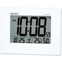 セイコータイムクリエーション 電波デジタル時計 温度湿度表示つき SQ770W 5個