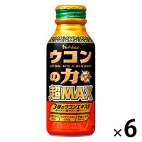 ハウスウェルネスフーズ ウコンの力 超MAX 120ml ボトル缶 1セット（6本）