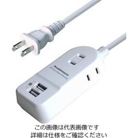 カシムラ AC充電器タップ 2.4A IC USB2P AC3P