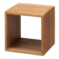 ストア・エキスプレス 木製ディスプレイボックス　桐材　ブラウン　２０ｃｍ角 2030-101 １個（直送品）