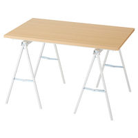 ストア・エキスプレス マルシェ簡易テーブル 天板エクリュ ホワイト脚　W120cm 2352-515 1台（直送品）