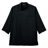 和也 チトセ 和風シャツ(七分袖) 兼用 墨黒 LL DN-8909 1枚（取寄品