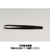 RUBIS プラスチックピンセット RUーNKR(黒) RU-NKR 1セット(2本)（直送品）