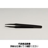 RUBIS プラスチックピンセット RUーNK2A(黒) RU-NK2A 1セット(2本)（直送品）
