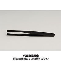 RUBIS プラスチックピンセット RUーNK35A(黒) RU-NK35A 1セット(2本)（直送品）