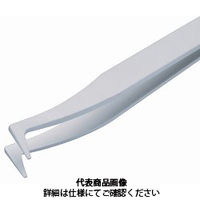 RUBIS プラスチックピンセット RUーK6(白) RU-K6 1セット(2本)（直送品）