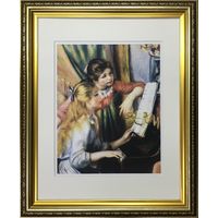 美工社 ピアノに寄る娘たち　絵画　ポスター IFA-60906 １個（直送品）
