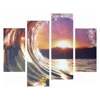 美工社 Beautiful ocean wave (4枚セット)　絵画　ポスター IPT-61746 １個（直送品）