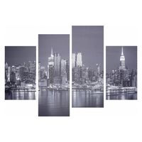 美工社 New York Hudson River (4枚セット)　絵画　ポスター IPT-61748 １個（直送品）