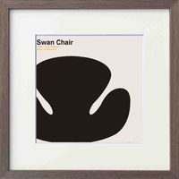 美工社 Swan Chair　名作チェア　ポスター ITY-62300 １個（直送品）