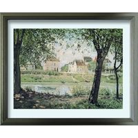 美工社 Village on the banks of the Seine　絵画ポスター ZFA-62338 １個（直送品）