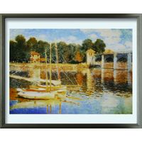 美工社 Il ponte ad Argenteuil　絵画　ポスター ZFA-62365 １個（直送品）