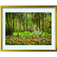 H The family of the Artist in the Argenteuil garden ZFA-62370 1iij