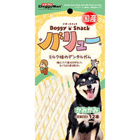 ドギーマンハヤシ（株）食品営業部 ドギースナックバリュー　ミルク味のデンタルガム１２本 4976555821116 1ケース（80個入り）（直送品）