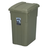 新輝合成 連結カラー分別ペール 33型 カーキグリーン 4973221020705 1箱(12個入)（直送品）