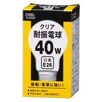 オーム電機 耐振球110V 40Wクリア 06-0581 1個