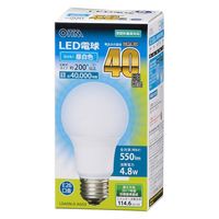 オーム電機 LED電球 A E26 4.8W 昼白色 06-3082 1個