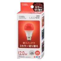 オーム電機 LED電球A E26 2W赤スタート調色 06-3429 1個
