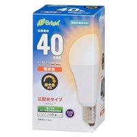 オーム電機 調光対応LED電球A E26 5W電球色 06-3617 1個