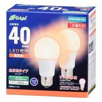 オーム電機 LED電球 A E26 4W 電球色2P 06-4349 1個