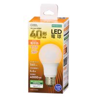 オーム電機 LED電球 A E26 4.6W L 06-4454 1個
