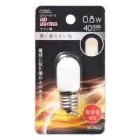 オーム電機 LED T20E17 0.8W L 06-4622 1個