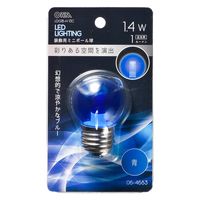 オーム電機 ＬＥＤ　Ｇ４０Ｅ２６　１．４Ｗ　ＢＣ 06-4683 1個（直送品）