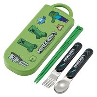 スケーター TACC2AG 抗菌食洗機対応スライド式トリオセット Minecraft 609626-TACC2AG 1個