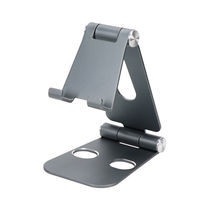 MOTTERU 高さ調整 角度調整対応 スマートフォン タブレット対応 アルミスタンド ブルー MOT-SPSTD02-BL 1個