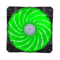 オウルテック LED付ケース用ファン 12cm25mm厚 1500rpm グリーン OWL-FE1225LL2-GN 1セット（5個入）（直送品）