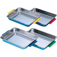 東京硝子器械 TGK 角バット 緑取手付き 21枚取 419-32-07-52 1枚 185-8040（直送品）