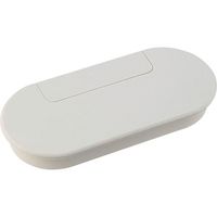 スガツネ工業 SUGATSUNE (210031826)S165ー76W配線孔キャップ オーバル型 S165-76W 1個 133-7745（直送品）