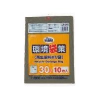 東京硝子器械 TGK 環境袋策 30L グレー半透明 10枚入 153-23-69-34 1袋(10枚) 189-8958（直送品）