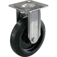 プレート式 固定 キャスター ゴム 車輪径130mm Jタイプ K2/D型 取付寸法80×80(75×75) NRK2/D-130 1個（直送品）