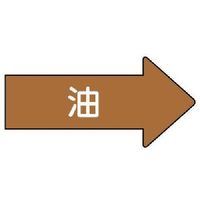 ユニット 配管ステッカー 右方向表示 油(中) 52×105 10枚組 AS.45M 1組(10枚) 746-2751（直送品）