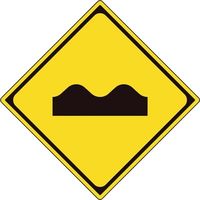 ユニット 道路標識(構内用) 警戒標識(209の3)路面凸凹あり 894-43B 1枚 362-4622（直送品）