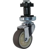 ハンマーキャスター ハンマー パイプ差込み旋回式ウレタン車輪(ナイロンホイール)40mm φ38用 4202EN-UR40 1個（直送品）