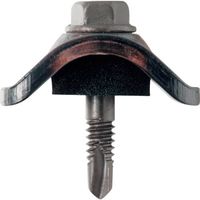 若井産業 WAKAI ダンバ 波座セット 鉄板小波用 ポリカ ブロンズ 5X25 682501P 1箱(100本) 387-1244（直送品）