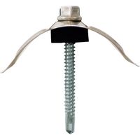 若井産業 WAKAI ダンバ 波座セット スレート大波用 ステンキャップ 6X70(50本入) 6970S2C 1箱(50組)（直送品）