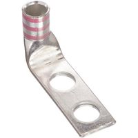 PANDUIT 銅製圧縮端子 2穴 電線サイズ AWG 1/0 取付穴サイズ 9.5mm 取付穴間隔 25.4mm バレル角度 90度 LC（直送品）