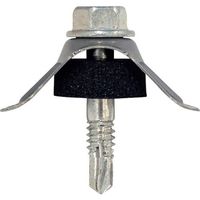 若井産業 WAKAI ダンバ 波座セット 鉄板小波用 ステンレス 5X25 (100本入) 6825TCS 1箱(100本)（直送品）