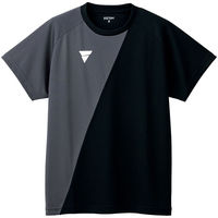 VICTAS（ヴィクタス) 卓球 Tシャツ V-TS230 2XL ＧＹ／ＢＫ 532101 1枚（直送品）