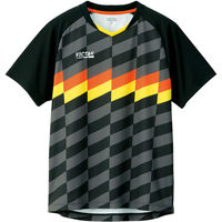 VICTAS（ヴィクタス) 卓球 ゲームシャツ チェッカーラインゲームシャツ XS ＢＫ 612111 1枚（直送品）