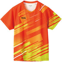 VICTAS（ヴィクタス) 卓球 エナジー ゲームシャツ 4XL オレンジ 612202 1枚（直送品）