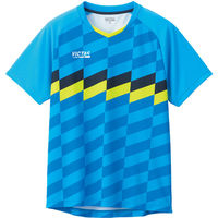 VICTAS（ヴィクタス) 卓球 ゲームシャツ チェッカーラインゲームシャツ 2XL ＴＱ 612111 1枚（直送品）