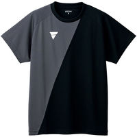 VICTAS（ヴィクタス) 卓球 Tシャツ V-TS230 4XL ＧＹ／ＢＫ 532101 1枚（直送品）