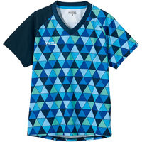 VICTAS（ヴィクタス) 卓球 ゲームシャツ COLORFUL TRIANGLE LGS XL ＢＬ 612104 1枚（直送品）